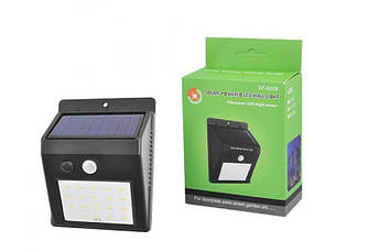 Світлодіодний LED ліхтарик на сонячній батареї з датчиком руху 609 Solar 20 діодів