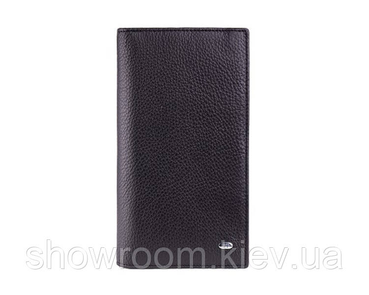 Чоловічий шкіряний гаманець на магніті (52) black