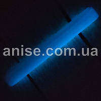 Полімерна глина Пластишка, No0504 синій люмінофорний, фосфоресцентний 17 г/Полімерна глина Пластівка No0504