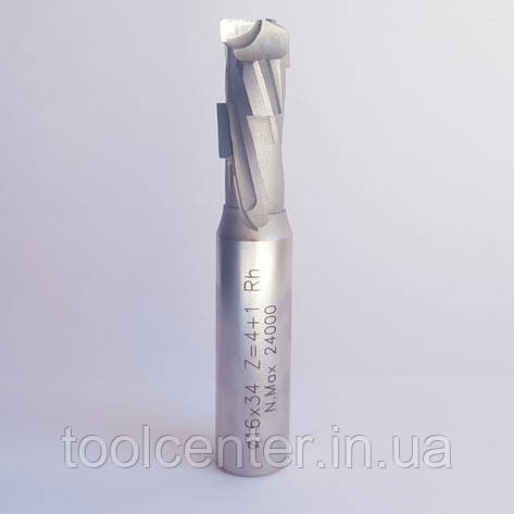 Алмазна фреза Z1+1 DIA: D16 NL34 LT85 Z=4+1, фото 1