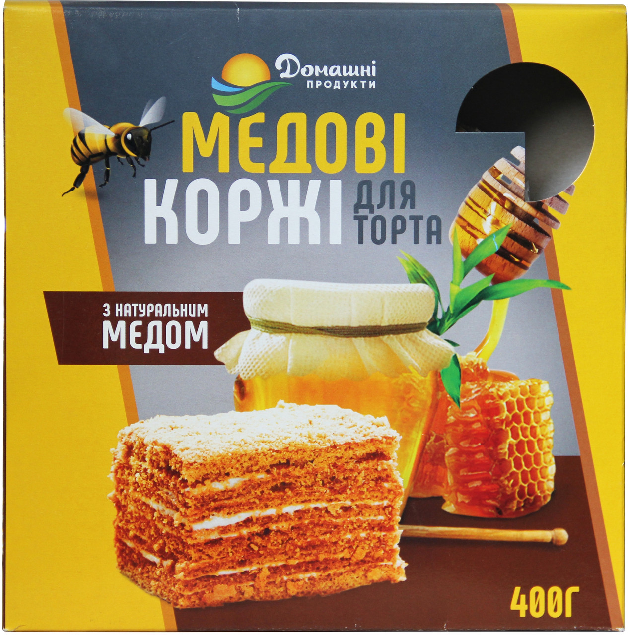 Коржі Домашні продукти 400г Медові