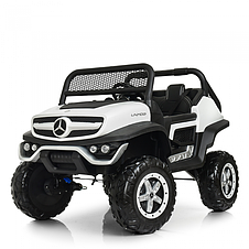 Дитячий електромобіль двомісний джип Mercedes Unimog M 4133EBLR-1 (MP3, SD, USB, мотори 4x35W, ак.12V14A), фото 4