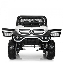 Дитячий електромобіль двомісний джип Mercedes Unimog M 4133EBLR-1 (MP3, SD, USB, мотори 4x35W, ак.12V14A), фото 5