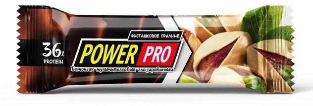 Протеїновий батончик Power Pro (36%) 60 грамів NUTELLA смак «Фісташкове праліне» 20 шт