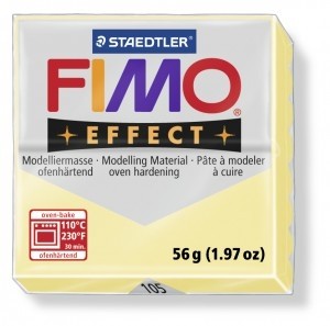 Фімоефект Пастель — Ваніль No105, 57 г, Fimo effect Vanilla світло-жовта полімерна глина