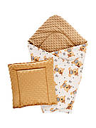 Конверт DOTINEM Minky плюшевий капучіно 75х100 см з подушечкою 35х35 см (215610-2)