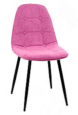 Стілець ALEX BK METAL ШЕНІЛ ЛІЛОВИЙ G-101
