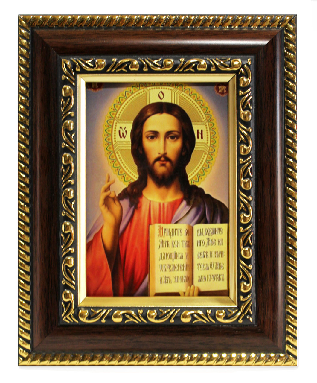 Ікона в рамці Ісуса Христа Спасителя, багет 2915-33, 7х10