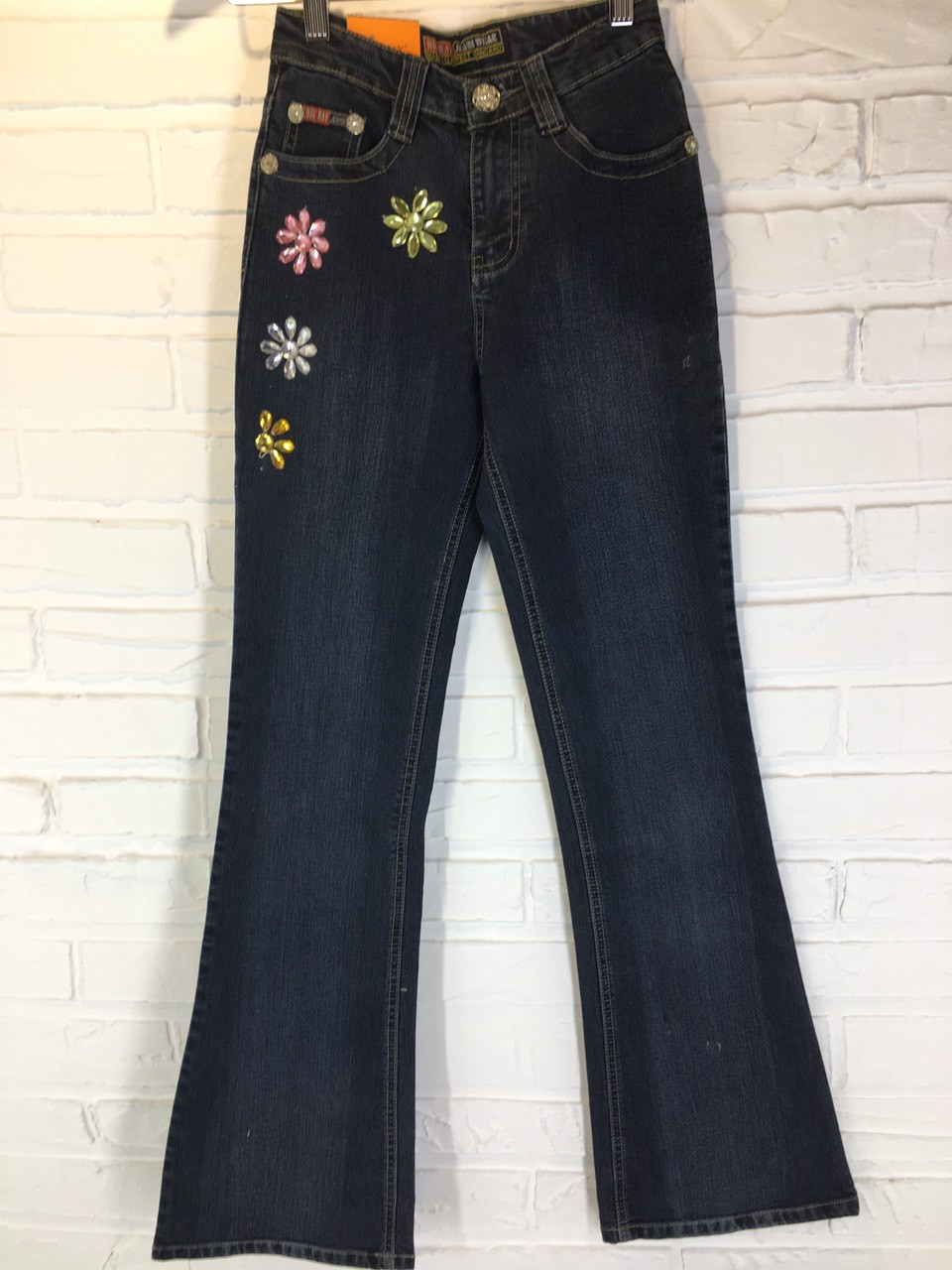 Джинси підліткові для дівчинки 9102.52 сині 26-28