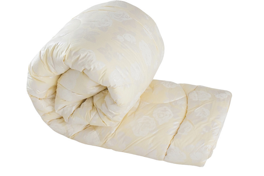 Ковдра штучна лебедина пух 175х210 см жовта