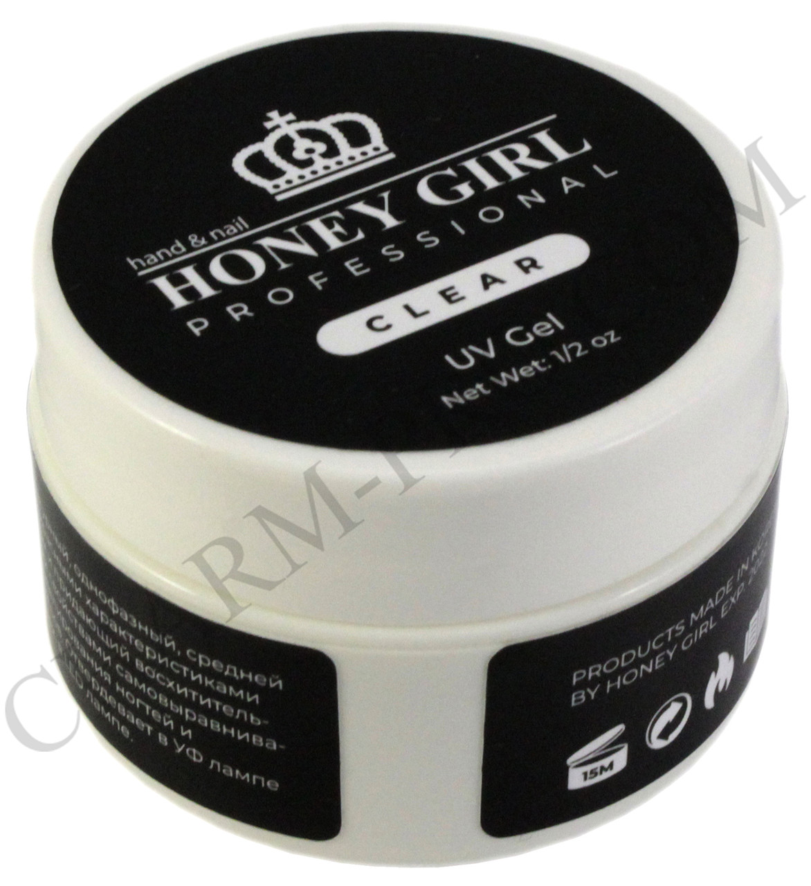 Гель для нарощування нігтів Honey Girl Clear (15 мл), фото 1