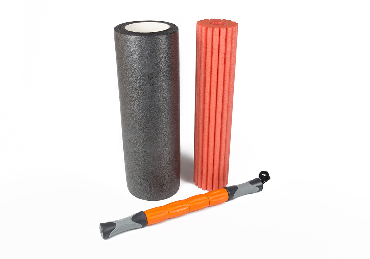 Масажний валик Perfect Foam Roller 3 в 1 для спини та йоги