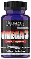 Омега Ultimate Nutrition — Omega 3 1000 мг (90 капсул)