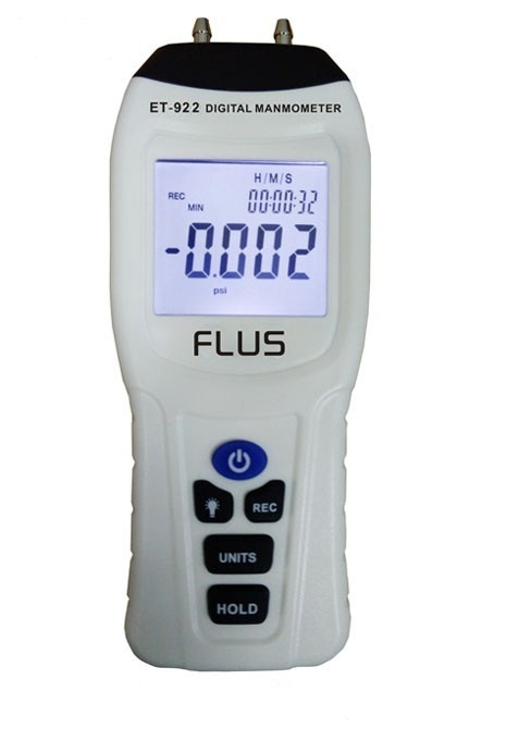 Дифманометр FLUS ET-922 (±103.4 кПа)