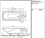 Ванна KOLO COMFORT 180х80 см з ніжками, фото 3