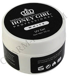 Гель для нарощування нігтів Honey Girl White (15 мл)