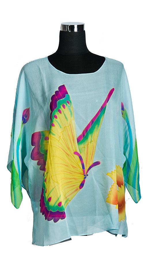 Блузка з тонкого шовку А9304