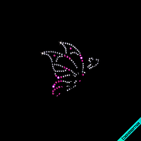 Малюнки на гетри Метелики (Скло,2мм-троянд.,3мм-черв.)