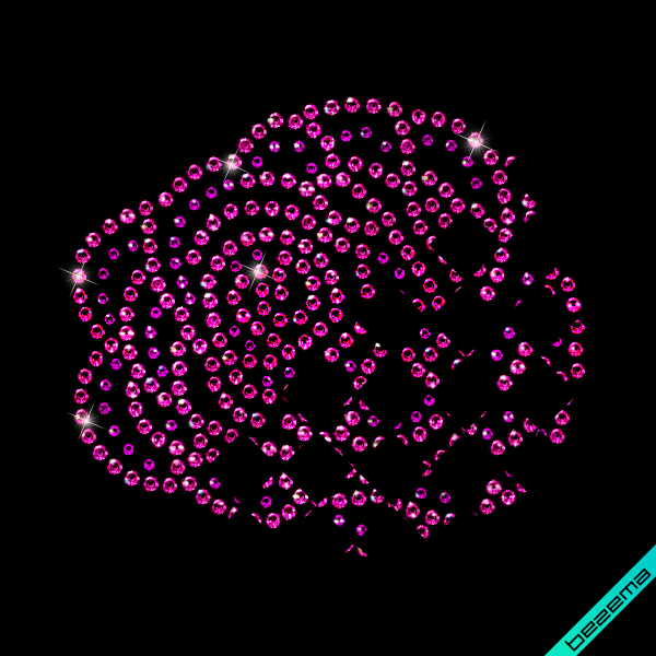 Картинки на бриджі Роза (Скло,3мм-фіолет.,4мм-роз.)