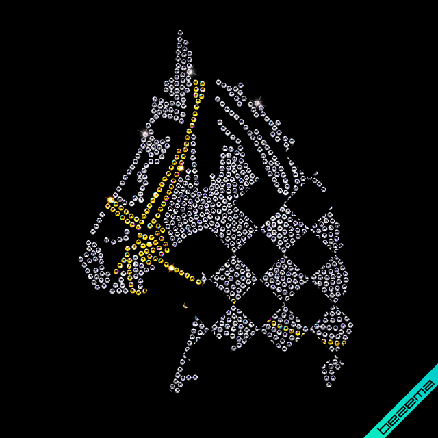 Термопринт на кюлоты Лошадь (Стекло,3мм-красн.,3мм-жел.) - фото 1 - id-p423067330