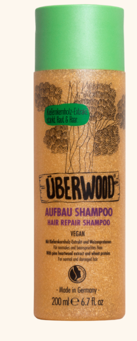 Шампунь відновлюючий для сухого та пошкодженого волосся ÜBERWOOD®, 200 мл