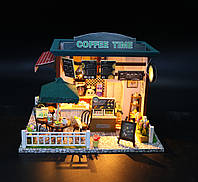 3D-мобокс Кафе "Coffee Time" Ляльковий Дім Конструктор/DIY Doll House від CuteBee