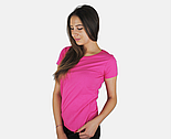 Жіноча футболка малинова базова Valueweight lady-fit Fruit of the Loom XXL, 52, 100% бавовна, фото 2