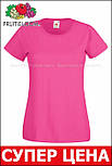 Жіноча футболка малинова базова Valueweight lady-fit Fruit of the Loom XXL, 52, 100% бавовна, фото 9