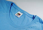 Жіноча футболка блакитна базова Valueweight lady-fit Fruit of the Loom, XS, 42, фото 5