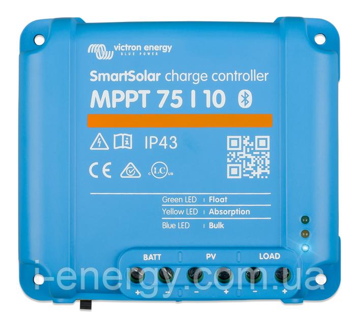 Сонячний контролер заряду SmartSolar MPPT 75/10 Bluetooth SCC075010060R Victron Energy 75В 10А