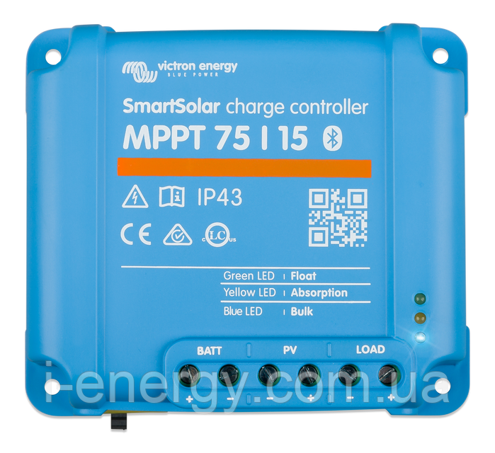 Сонячний контролер заряду SmartSolar MPPT 75/15 Bluetooth