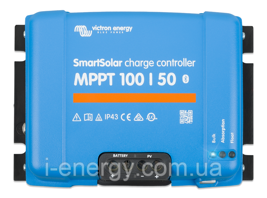 Сонячний контролер заряду SmartSolar MPPT 100/50 Bluetooth SCC110050210 Victron Energy 100В 50А