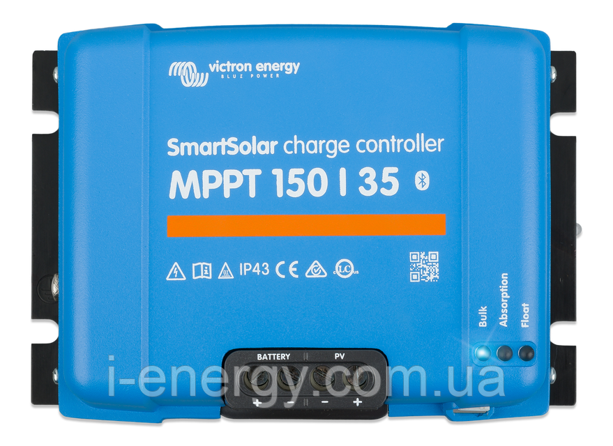 Сонячний контролер заряду SmartSolar MPPT 150/35 Bluetooth SCC115035210 Victron Energy 150В 35А
