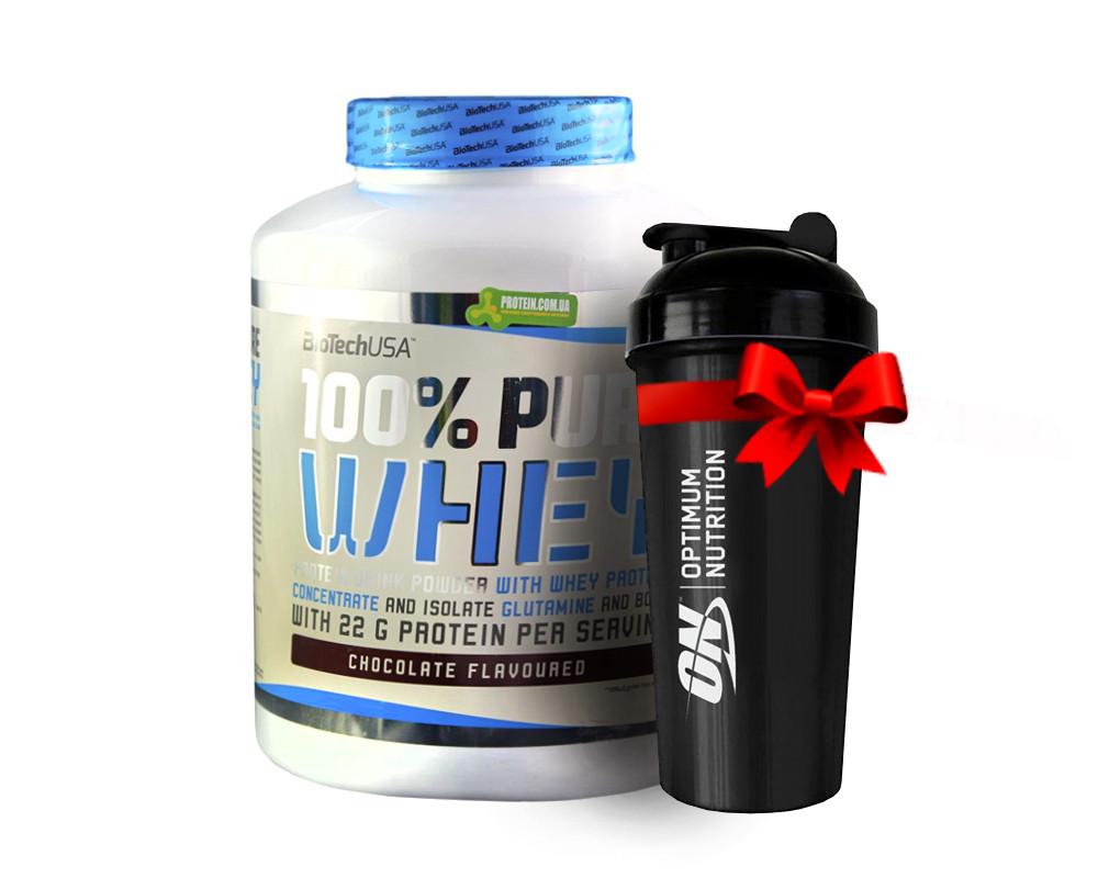 Протеїн BioTech USA, 100% Pure Whey 2,27 кг полуничний