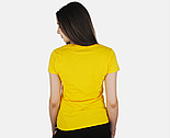 Жіноча футболка жовта базова (сонячно-жовтий) Valueweight lady-fit Fruit of the Loom XXL, 52, 100%бавовна, фото 3