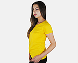 Жіноча футболка жовта базова (сонячно-жовтий) Valueweight lady-fit Fruit of the Loom XXL, 52, 100%бавовна, фото 2