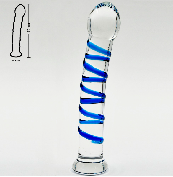 Фалос скляний смугастий, фото 1