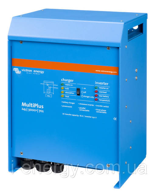 Гібридний інвертор MultiPlus 24/3000/70-16 PMP242300001 Victron Energy 24В 3000ВА 70А