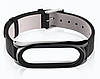Шкіряний ремінець Primo Mijobs для фітнес-браслета Xiaomi Mi Smart Band 5 / Band 6 - Black, фото 3