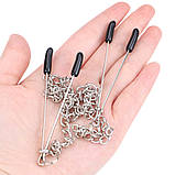 Затискачі для сосків на ланцюжку видовжені, фото 4