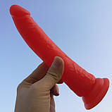 Силіконовий фалоімітатор великий. 21 см, фото 3