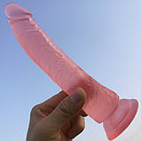 Силіконовий фалоімітатор великий. 21 см, фото 4