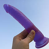 Силіконовий фалоімітатор великий. 21 см, фото 5