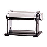 Локшинорізка настільна Kamille KM-6514 150мм Механічна локшинорізка з нержавіючої сталі Тісторозкатка, фото 2