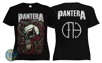 Футболка жіноча PANTERA Skull & Snake, фото 1