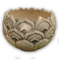 Скульптура керамическая - Вазон Лотос Д=29см (шамотная глина)