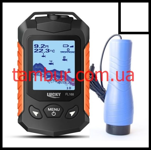 ДРОТОВИЙ ЕХОЛОТ LUCKY FL168-ICE КОЛЬОРОВИЙ ЕКРАН ДЛЯ ПІДВОДНОЇ РИБОЛОВЛІ