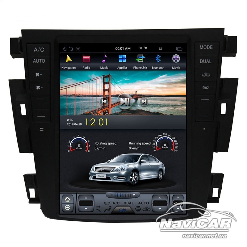 Штатна магнітола для Nissan Teana 2003-2007 Tesla Style на Android, фото 1