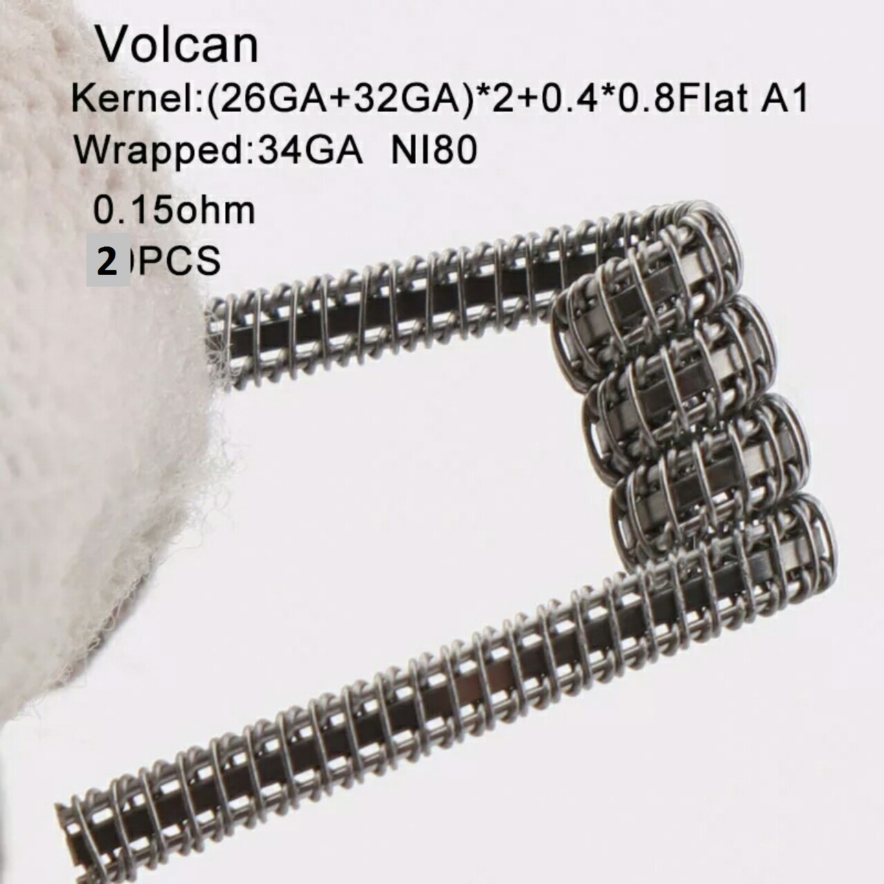 Volcan койл (спіраль) 0,15 ом для електронних сигарет 2 шт.