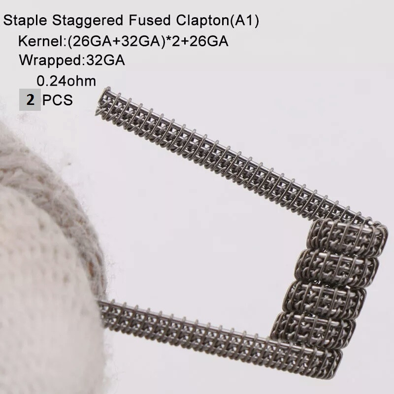 Staggered Fused койл (спіраль) 0,24 ом для електронних сигарет 2 шт., фото 1
